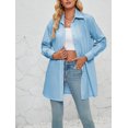 thumbnail image 1 of Classic Button Down Long Shirt, Light Blue, Medium, 1 of 4