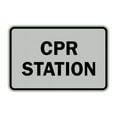 thumbnail image 1 of Classic CPR Station Sign (Lt Gray) - Small, 1 of 1