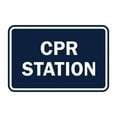 thumbnail image 1 of Classic CPR Station Sign (Navy Blue / White) - Large, 1 of 1