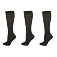thumbnail image 1 of Sierra Socks Classic Cable Knit Acrylic Knee High Socks, Pack of 3, for Female, Black, for Women, 1 of 11