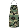 thumbnail image 1 of Classic Camo Green Black Pattern Apron-Garden Aprons for Women with Pockets-Cotton Linen Waterproof Kitchen Cooking Gardening Aprons Adjustable for Kitchen,Cooking,BBQ and Salon 33x27 Inch, 1 of 7