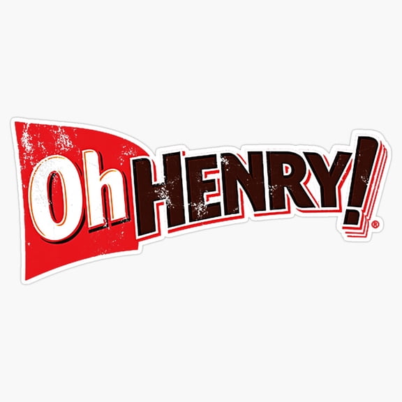 Classic Canadian Honey Nut Crunchy Toffee Chocolate Candy Bar Oh Henry Wrapper Decal For Lunchbox Sticker