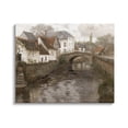 thumbnail image 1 of Classic Canal Neighborhood Scenery Landscape Painting Gallery Wrapped Canvas Print Wall Art, 1 of 7