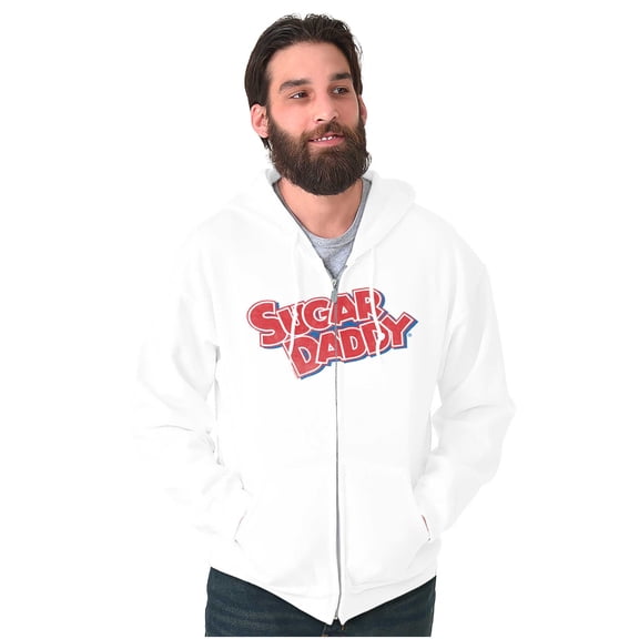 Classic Candies Sugar Daddy Cool Logo Zip Up Hoodie Men's Women's Brisco Brands L