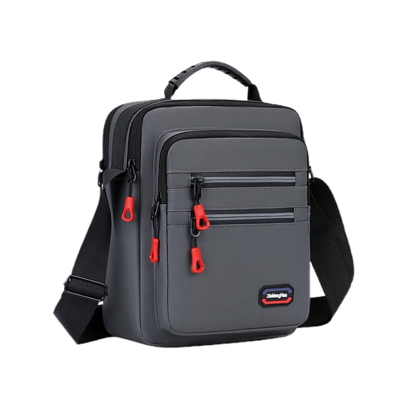 Classic Canvas Men Crossbody Chest Bag,Adjustable Strap Multi-Wear Design,Sturdy Smooth Zipper Multi-Pocket,Lightweight Comfortable,Large Capacity Daily Essentials Storage,Casual Outdoor Sports Bag