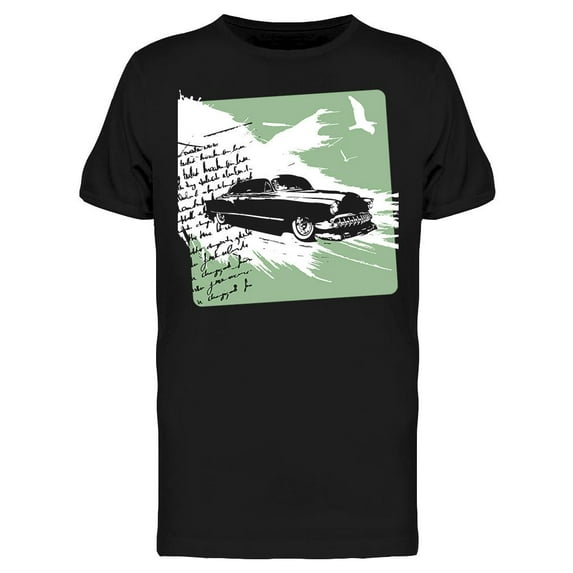 Classic Car Freedom T-Shirt Men -Image by Shutterstock, Male Large