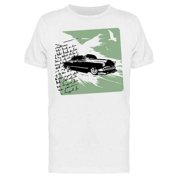 Classic Car Freedom T-Shirt Men -Image by Shutterstock, Male Large
