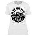 thumbnail image 1 of Classic Car Garage1988 T-Shirt Women -Image by Shutterstock, Female Large, 1 of 2