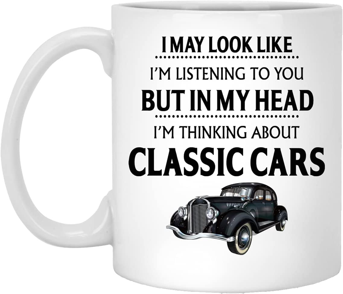 Classic Car Gift, Classic Car Mug, Funny Automotive Gifts, Classic Car Gifts  For Him, Dad, Men, Boyfriend, Her, Gift For Classic Car Lovers 11oz,  MUG-HPLPXIEOSD-11oz 