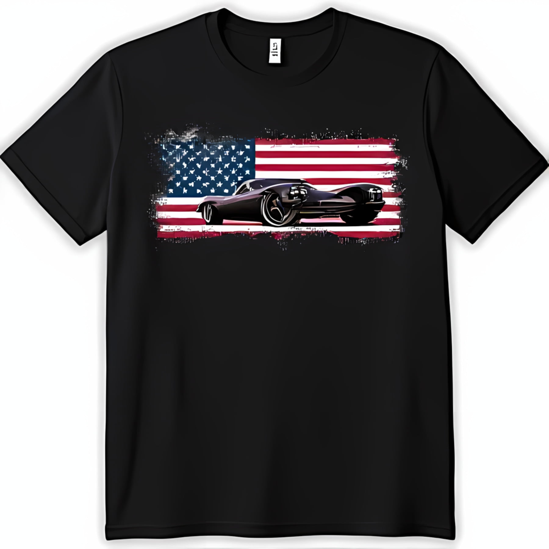 Classic Car Graphic Black T-Shirt for Men - Walmart.com