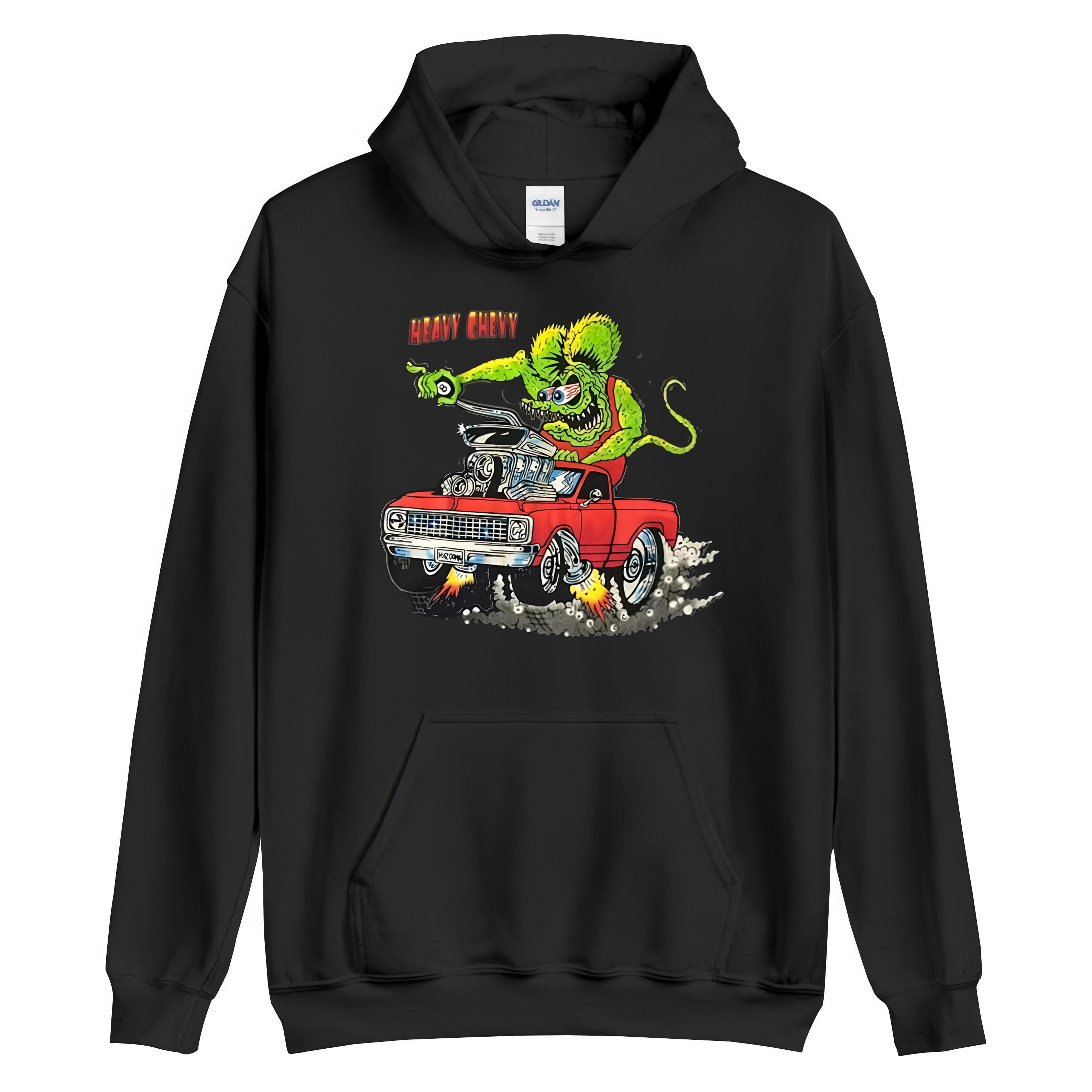 Classic Vintage Car Hoodie with Festive Touch
