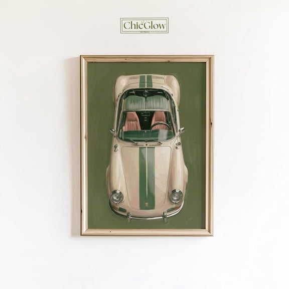 Classic Car Moody Retro Auto Wall Art Home Decor Unframed Paper Print