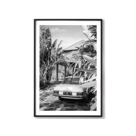 Classic Car Print Black White Automotive Photography Vintage Photo, Unframed Paper Print