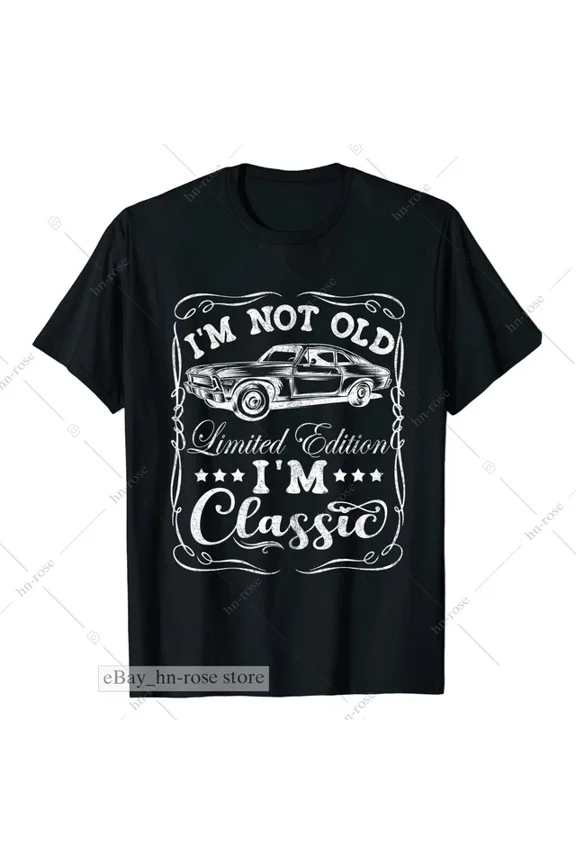 Classic Car T-Shirt For Men Vintage Auto Gift Funny Muscle Car Dad Birthday Unisex S-5Xl Hot Trending Shirt Birthday Gift