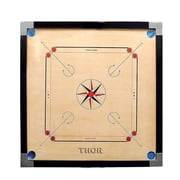 Classic Carrom Board Black Wood For Carrom Board Game Wooden Carom With Coins & Strikers Size 32 32