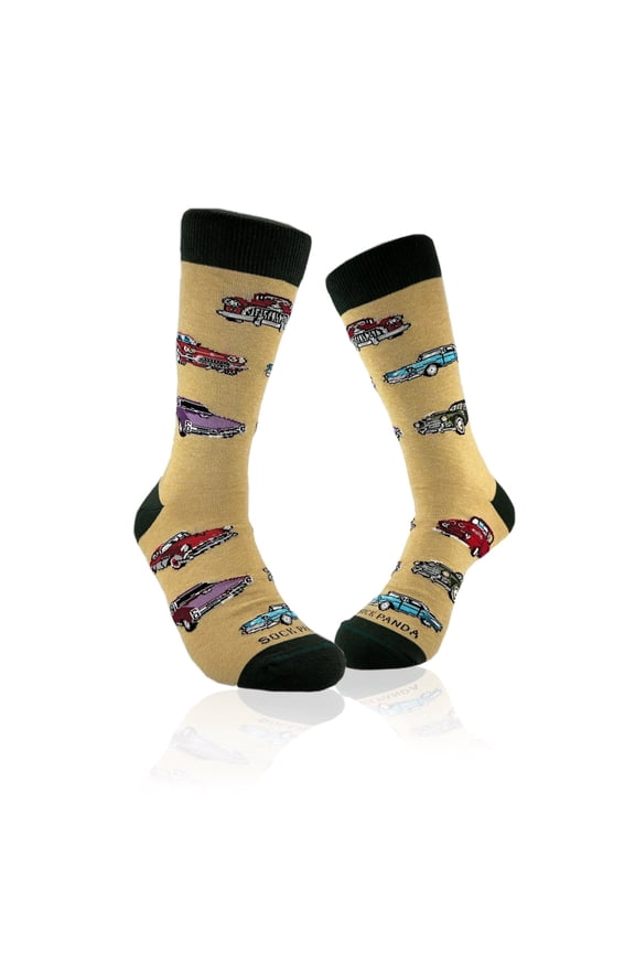 Classic Cars Socks from the Sock Panda (Adult Large - Men's Shoe Sizes 8-12)