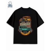 Classic Cars Tee mens garage 180G 100% Cotton black vintage vintage Unique Design Unisex Shirt Graphic Tee tshirts Funny Unisex Shirt Graphic Tee tshirts Funny Unisex Shirt Printed tshirts