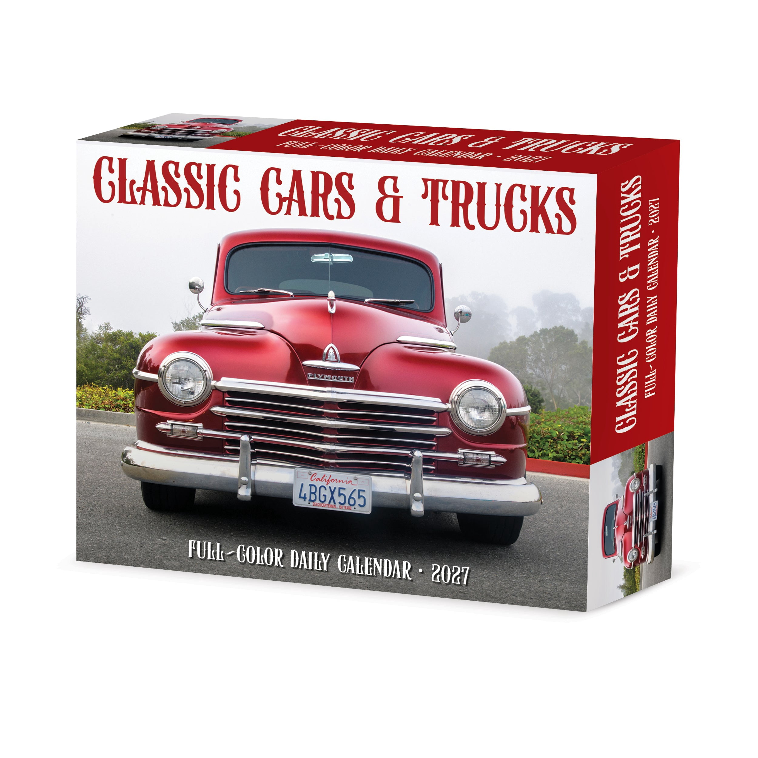 Willow Creek Press, Classic Cars & Trucks 2027 Box Calendar