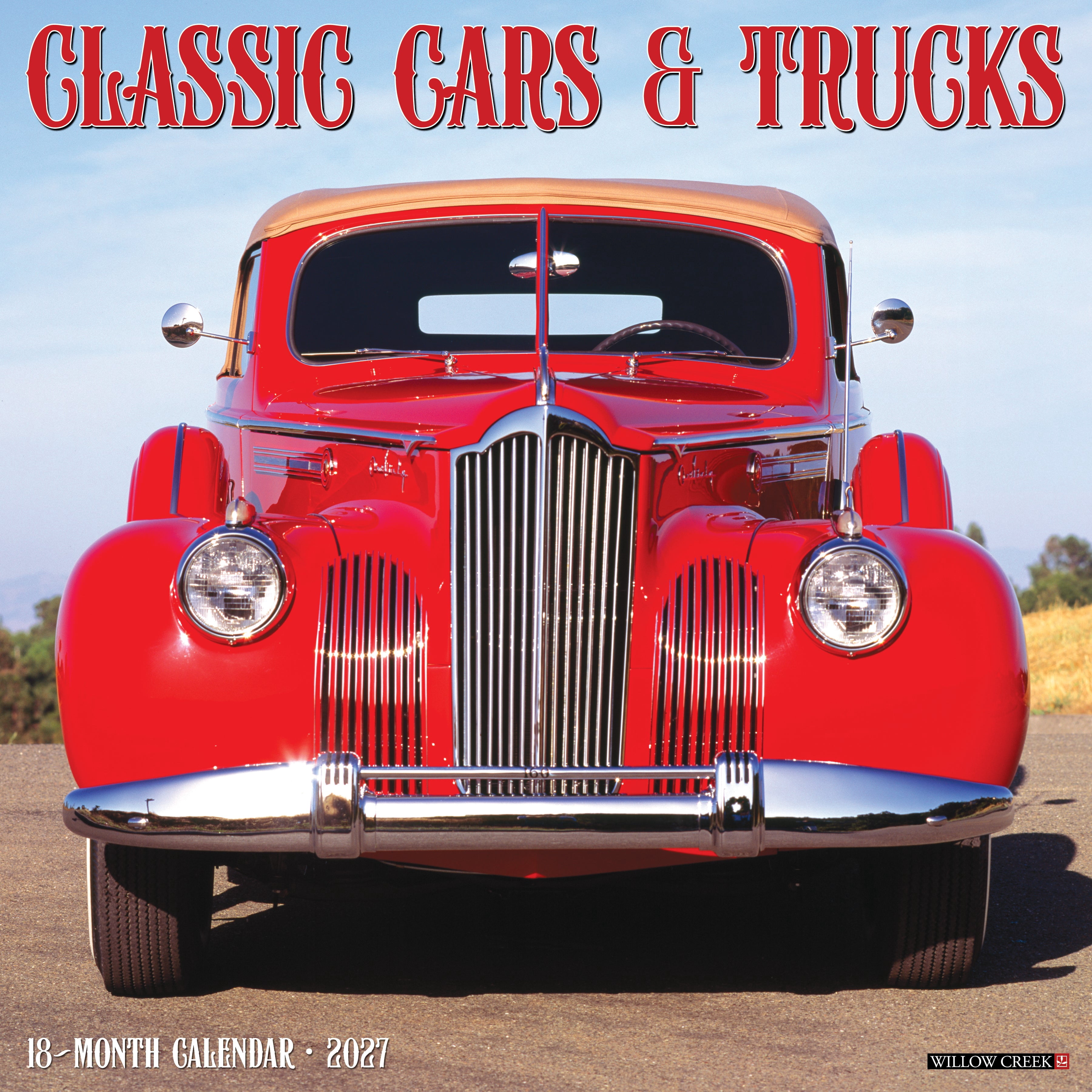 Willow Creek Press, Classic Cars & Trucks 2027 Wall Calendar