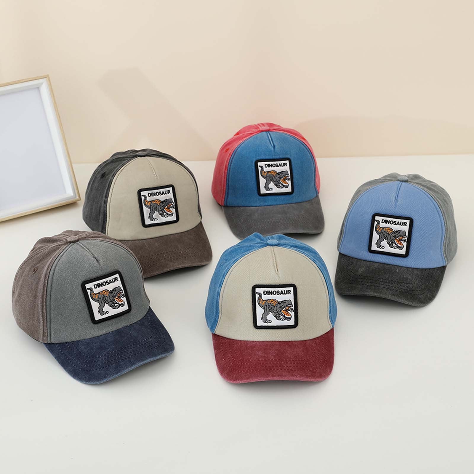 Classic Cartoon Print Baseball Cap for Kids Adjustable Summer Sun Hat ...