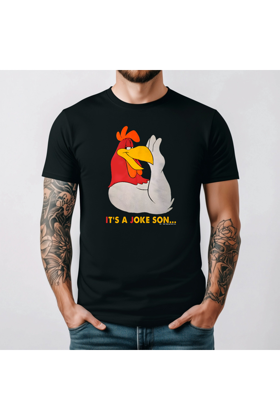 Classic Cartoon Rooster Humor Quote Crewneck T-shirt Pullover Top,for unisex up to 5XL