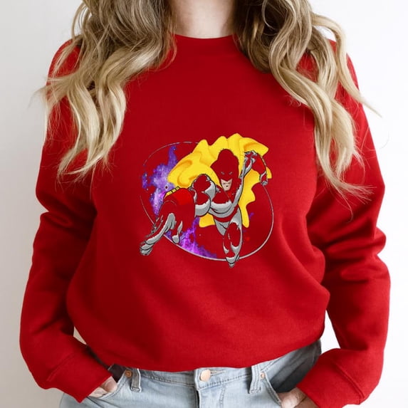 Classic Cartoon Space Ghost Graphic Tee, Retro Animated Hero - Limited Edition SW18139 Unisex Sweatshirt, Up to Size 5XL