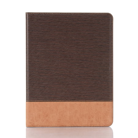 Classic Case for Apple (12.9-Inch) iPad Pro (5th/4th/3rd/2nd/1st Generation) 12.9" Tablet - Synthetic Leather/Plastic Composite Case Slim Lightweight Flip Fold Stand Cover with Card Holder (Brown)