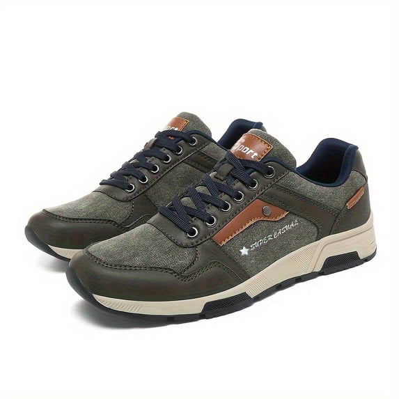 Classic Casual Shoes for Men, Leisure Sneakers, Suitable for Outdoor Wear in All Seasons Designed in a Retro Street Style, Easy to Match,