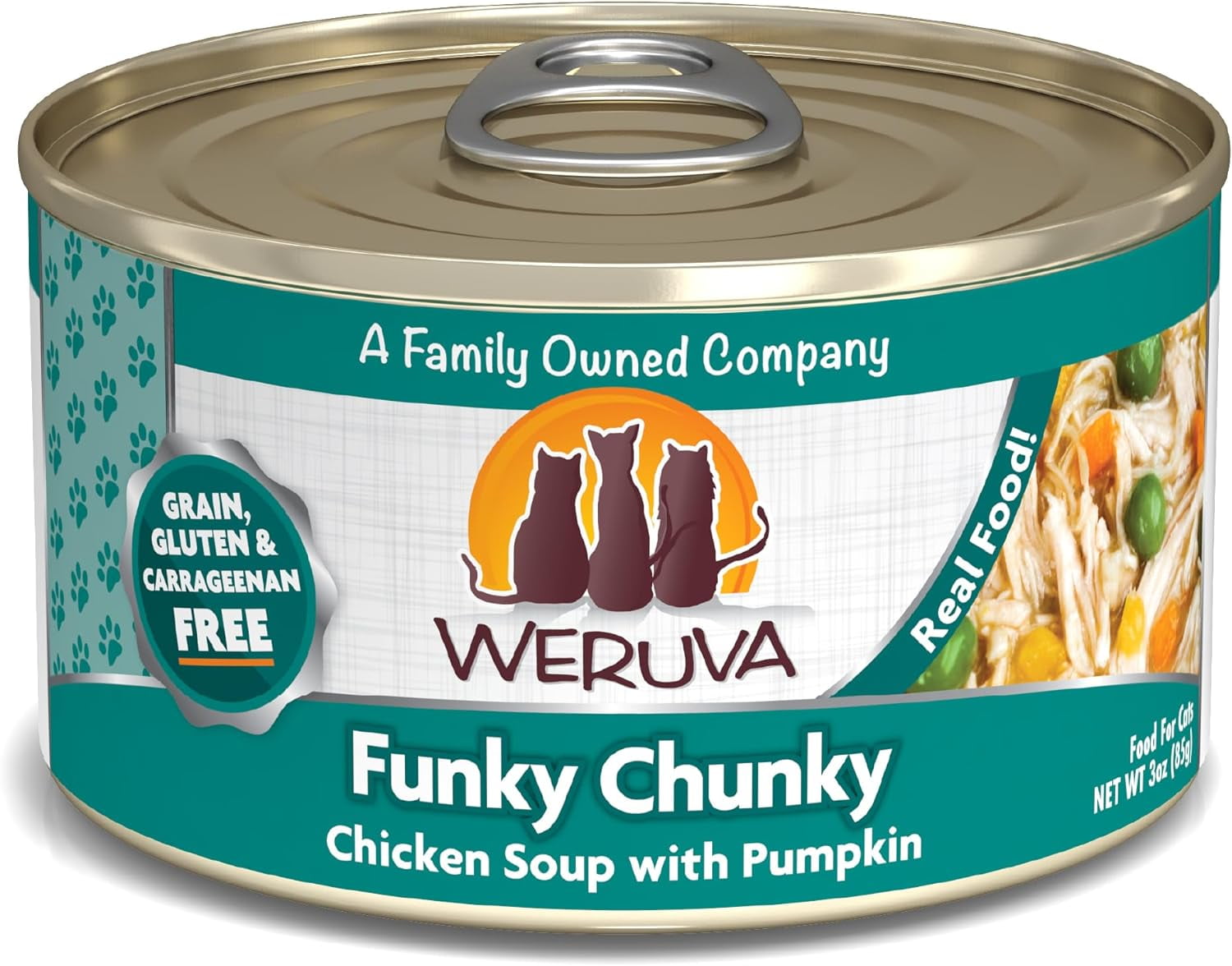 Classic Cat Food, Funky Chunky Chicken Soup with Pumpkin in Chicken