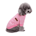 thumbnail image 1 of Classic Cat Sweaters Kitty Sweater for Cats Knitwear,Small Dogs Kitten Clothes Male and Female,High Stretch,Soft,Warm Dog Clothes for Small Dog and Cat Winter - Pink, S, 1 of 9
