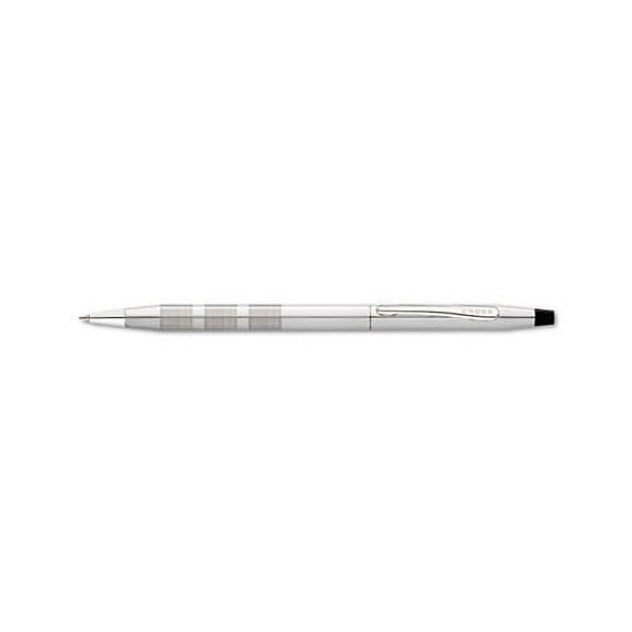 Classic Century Twist-Action Ballpoint Pen Gift Box 1mm, Black Ink, Satin Barrel