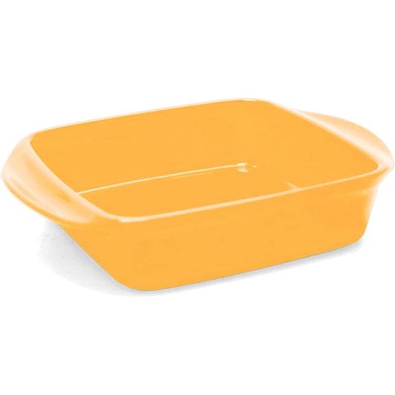 Classic Ceramic Baker, 2 quart, Marigold, 8" Sq Baker (93A-SQ20 MY)