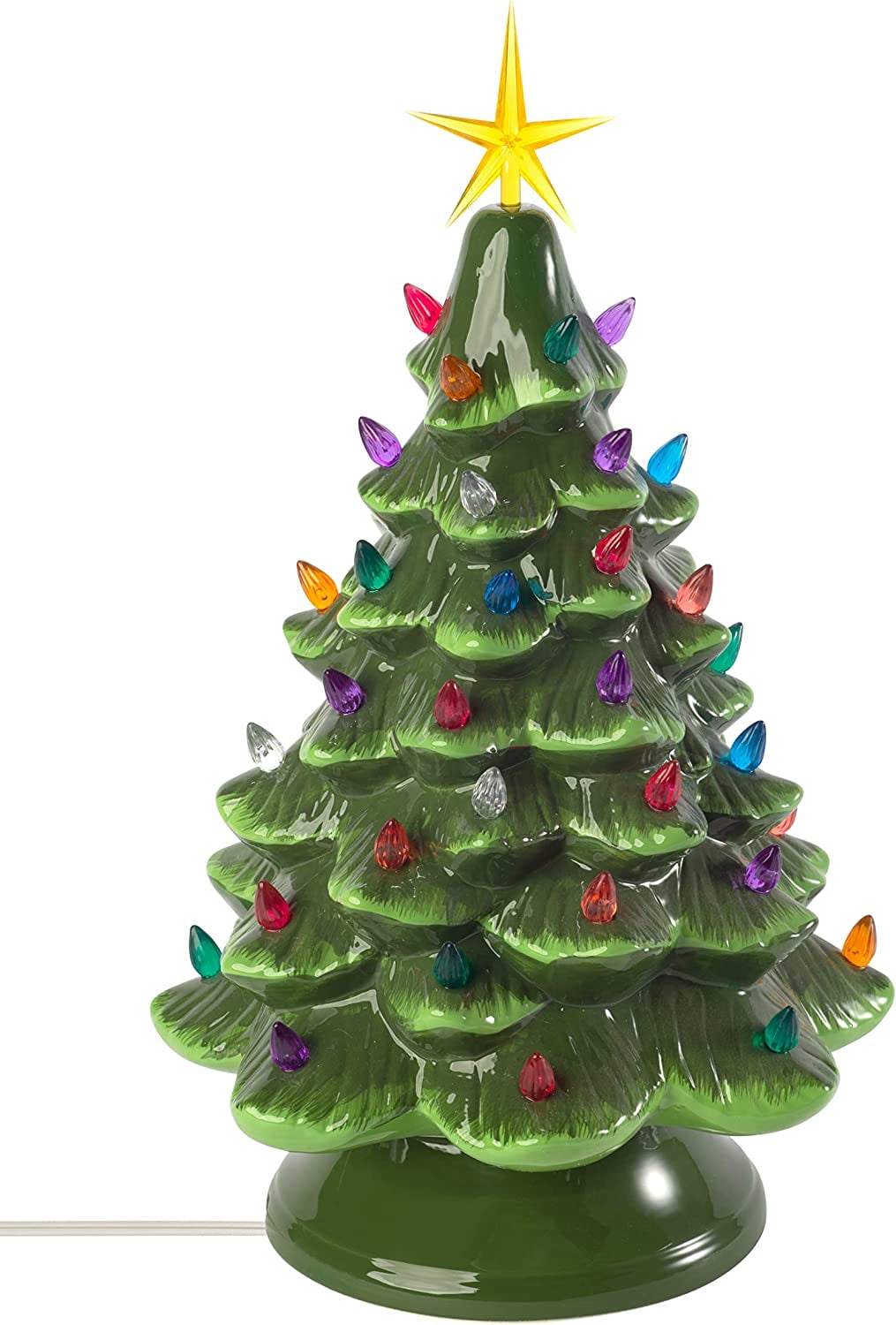 Classic ceramic christmas tree top