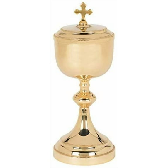 "Classic Chapel Ciborium - 175 Hosts Size: 3-1/2"" Dia. (base) x 9"" H"