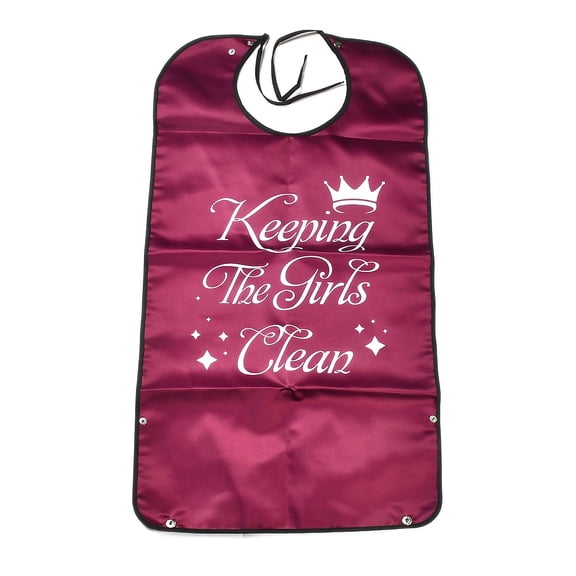 Classic Check Adult Bibs for Elderly Waterproof Washable BibDIY