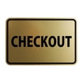 Classic Checkout Sign (Brushed Gold) - Medium - Walmart.com