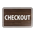 thumbnail image 1 of Classic Checkout Sign (Walnut) - Large, 1 of 1