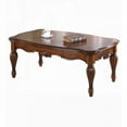 thumbnail image 1 of Cherry Wood Coffee Table with Elegant Turned Legs (52.5" x 30.5" x 20.5"), 1 of 5