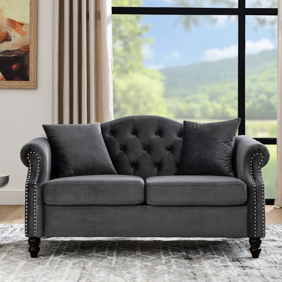 Classic Chesterfield Style | Works Well in Any Decor Theme | Comfortable Single - Seat Cushions