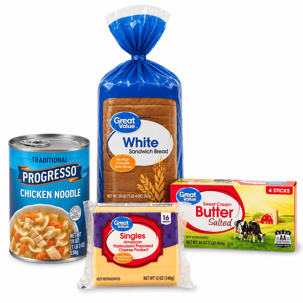 Chicken Noodle Soup and Grilled Cheese Meal Bundle
