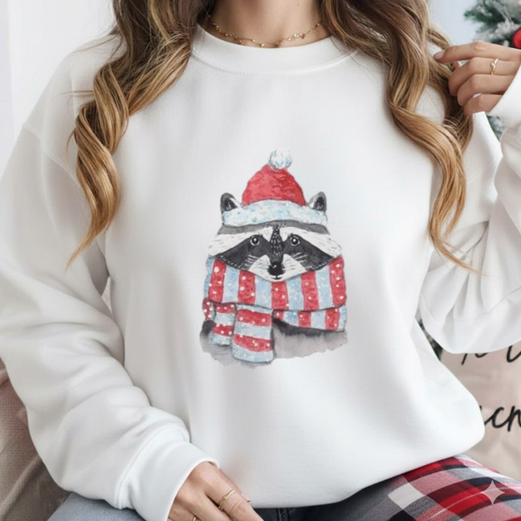Classic Christmas Animal Fun Cute Winter Holiday Celebration Sweatshirt, up to size 5XL