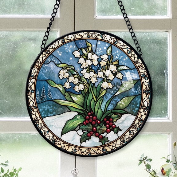 Classic Christmas Gift - Italy Christmas Stained Glass Hanging Ornament - Heirloom Holiday Tree Decor, Xmas Gift for Family & Friends, Keepsake 2025