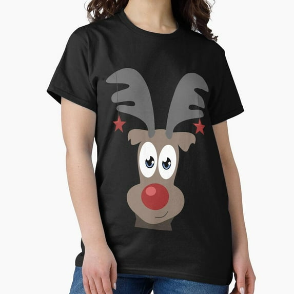 Classic Christmas Minimal Festive Typography Design Unisex T-Shirt, up to size 5XL