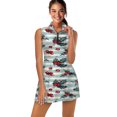 thumbnail image 1 of Classic Christmas Pattern Sports Dresses Women Tennis Dress with Separate Shorts One-Piece Slim Fit Golf Dress, 1 of 4