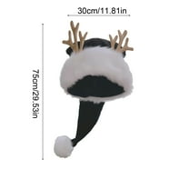 Classic Christmas Santa Hat in Red Gray Black, Soft Velvet Holiday Hat for Adults and Teens, Festive Party Costume Accessory for Winter Celebration, Dress Up and Gift Exchange,Red