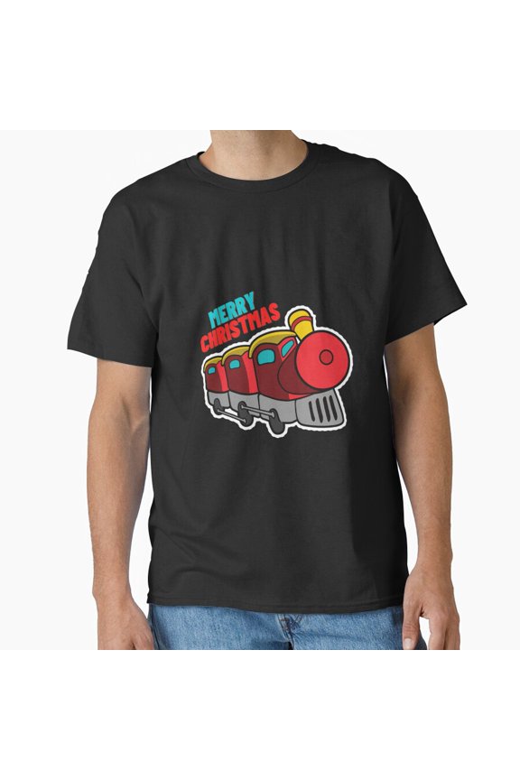 Classic Christmas Train Holiday Season Winter Express Top Unisex T-Shirt , up to Size 5XL