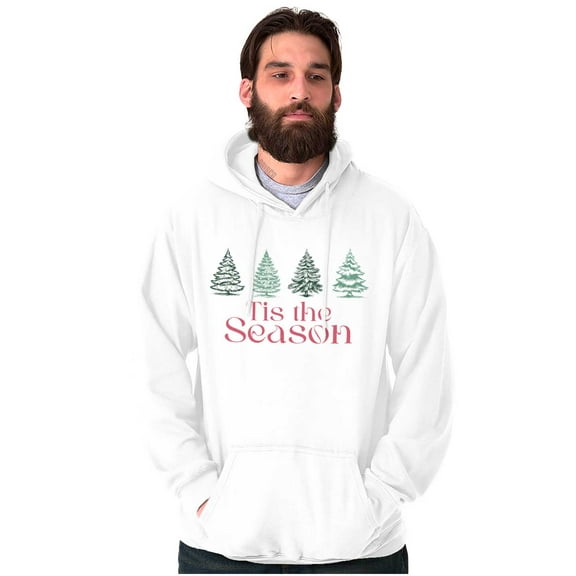 Classic Christmas Tree Tis The Season Unisex Plus Fleece Graphic Hoodie Brisco Brands 3X