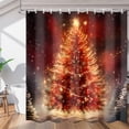 thumbnail image 1 of Classic Christmas Trees Texture Shower Curtain for Bathroom Shower Curtain Set with 12 Hooks Waterproof Fabric Bath Curtain for Bathtub Restroom Decor, 72 X 72 in, 1 of 6