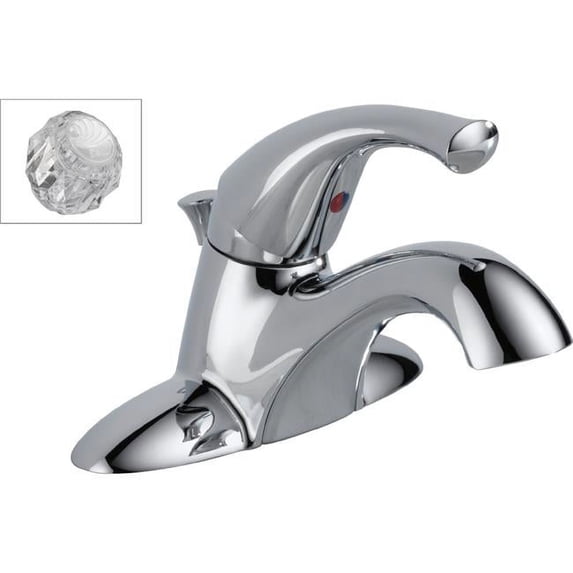 Classic Chrome Single Handle Centerset Lavatory Faucet