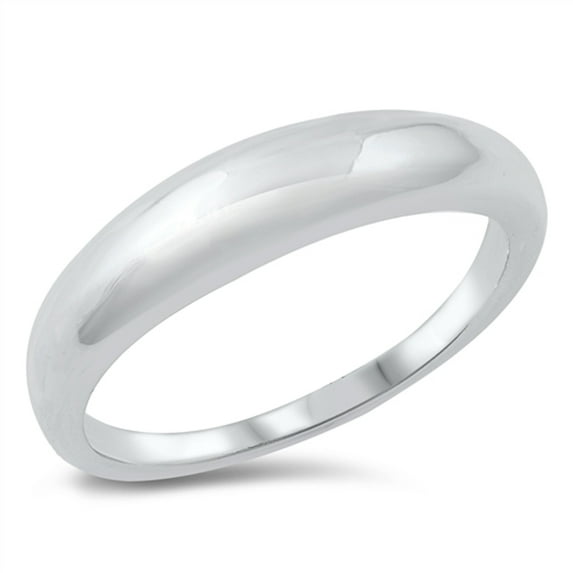 Classic Chunky Dome Ring .925 Sterling Silver Band Jewelry Female Male Unisex Size 10
